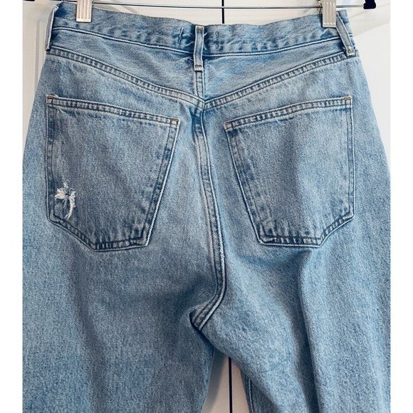 Agolde 90s Jeans Women's Sz 27 High Rise Straight Leg Denim Organic Cotton Pants - Picture 5 of 12